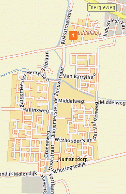 Plattegrond Numansdorp